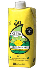 Eistee Apfel-Zitrone von TeeGschwendner im neuen Tetra Pak